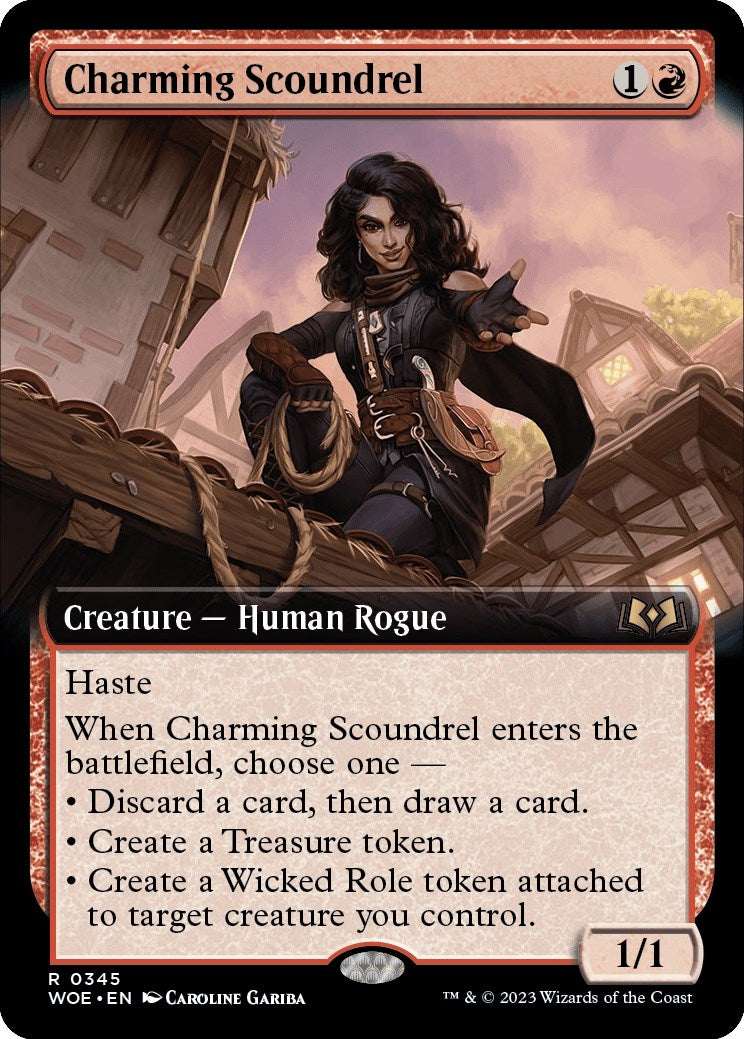 Charming Scoundrel (Extended Art) (345) [WOE] - MTG Single