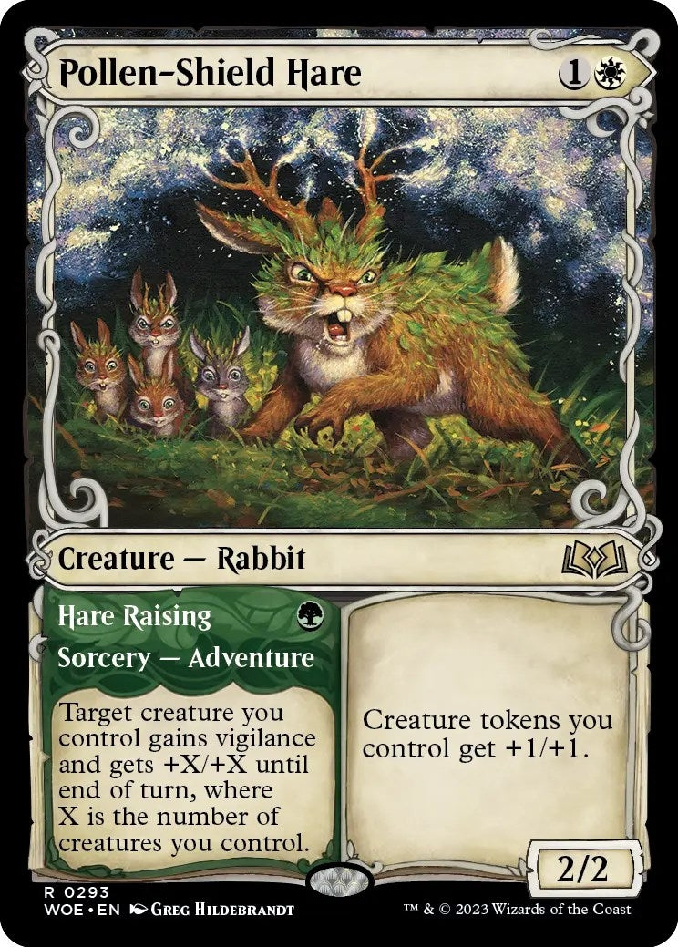 Pollen-Shield Hare (Showcase) (293) [WOE] - MTG Single