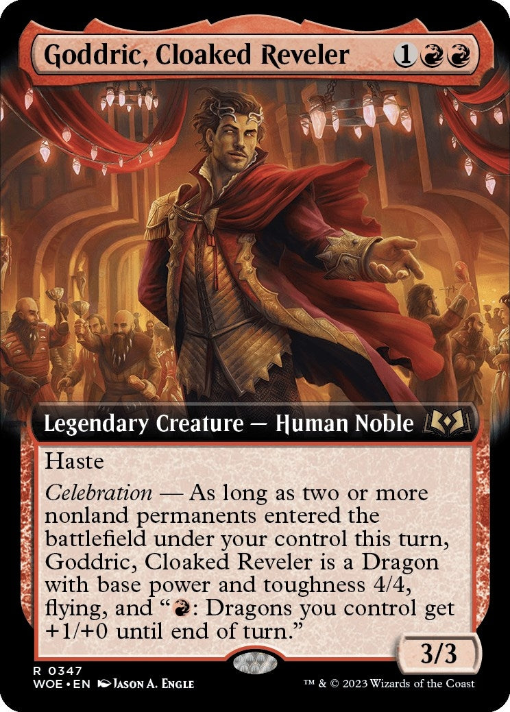 Goddric Cloaked Reveler (Extended Art) (347) [WOE] - MTG Single