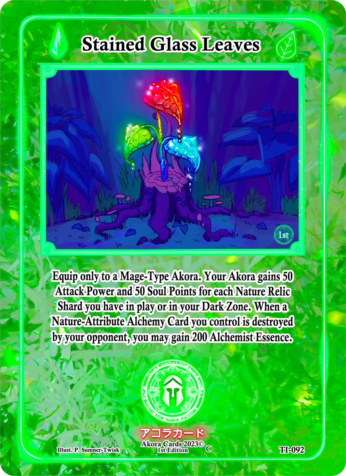 Stained Glass Leaves (92) (TI1E) - Akora TCG Single