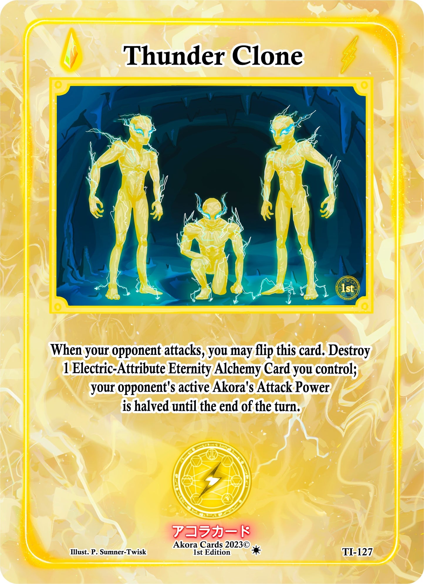 Thunder Clone (127) (TI1E) - Akora TCG Single