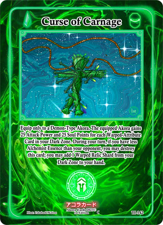 Curse of Carnage (142) (TI1E) - Akora TCG Single