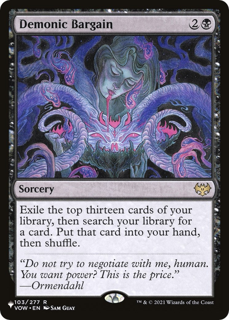 Demonic Bargain (103) [LIST] - MTG Single