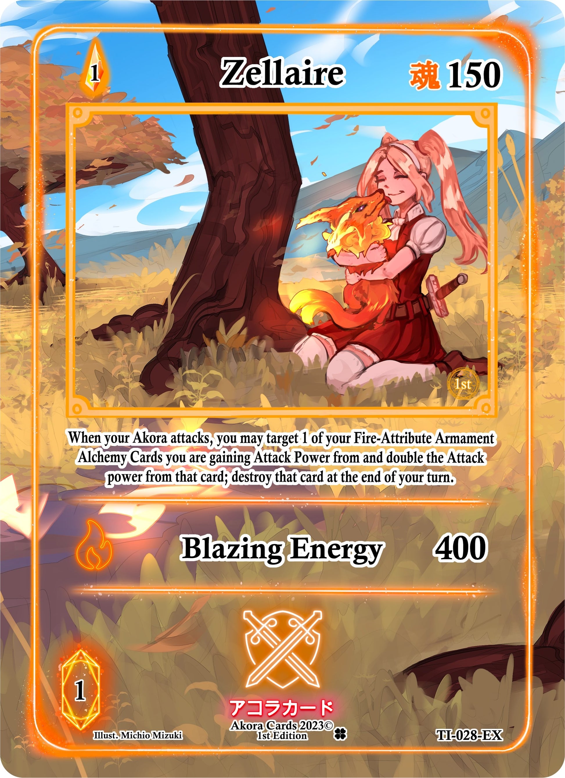 Zellaire (Extended Art) (28) (TI1E) - Akora TCG Single