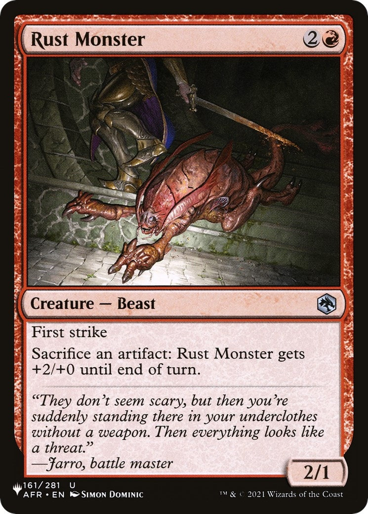 Rust Monster (161) [LIST] - MTG Single