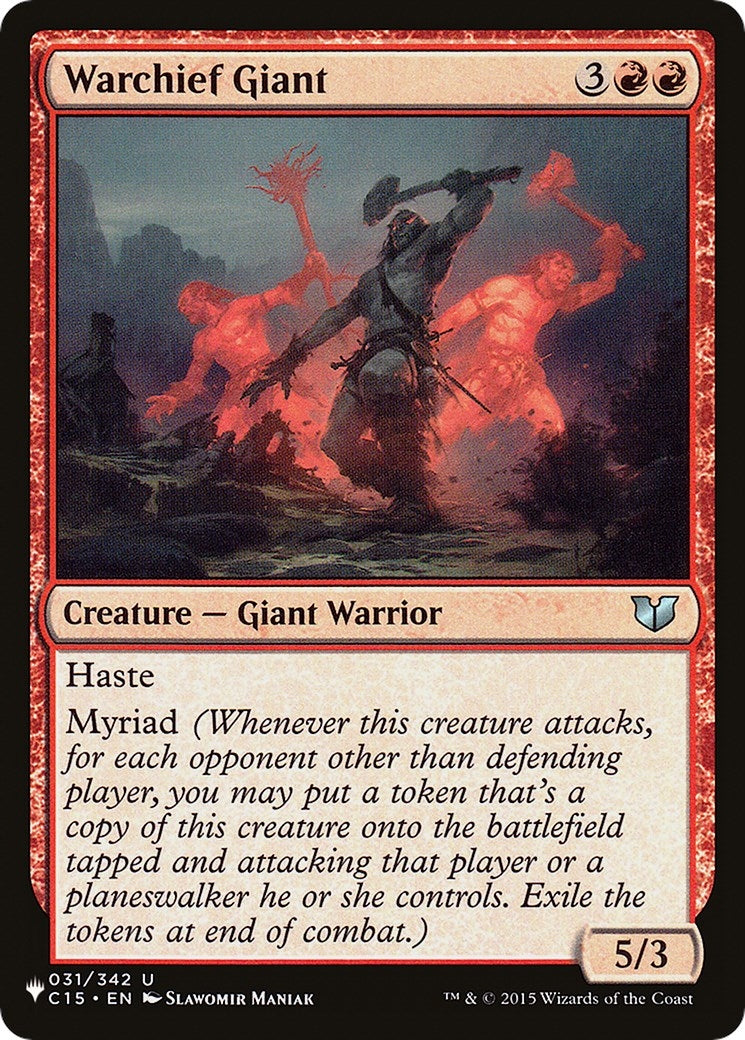 Warchief Giant (31) [LIST] - MTG Single