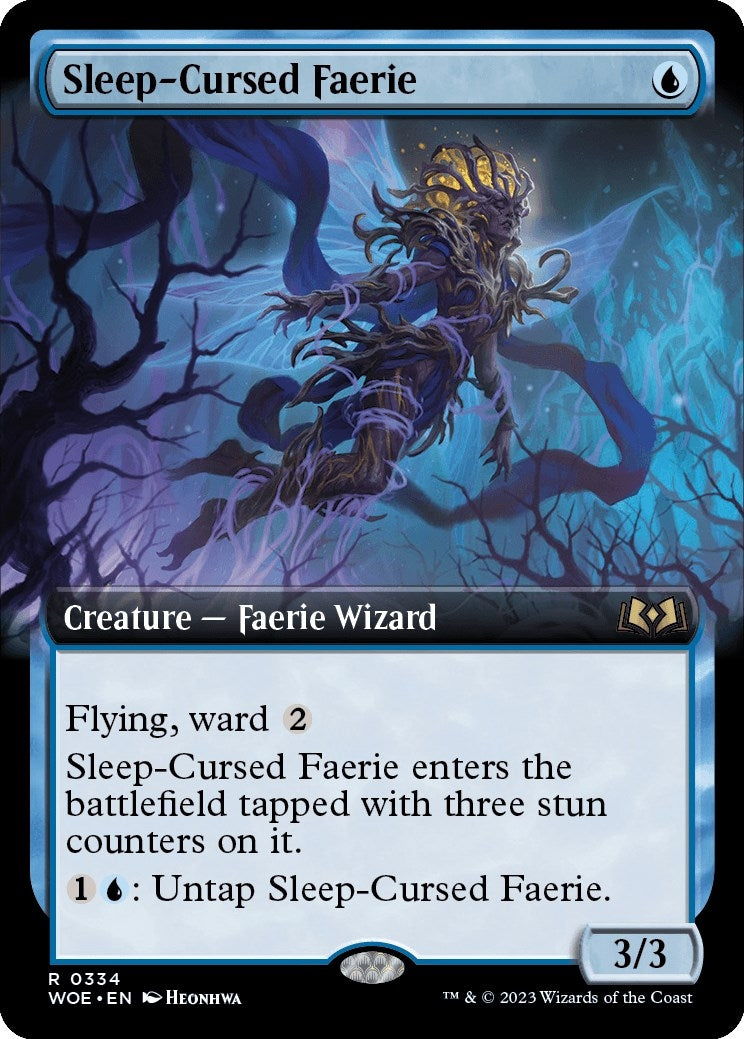 Sleep-Cursed Faerie (Extended Art) (334) [WOE] - MTG Single