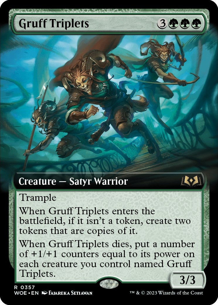 Gruff Triplets (Extended Art) (357) [WOE] - MTG Single