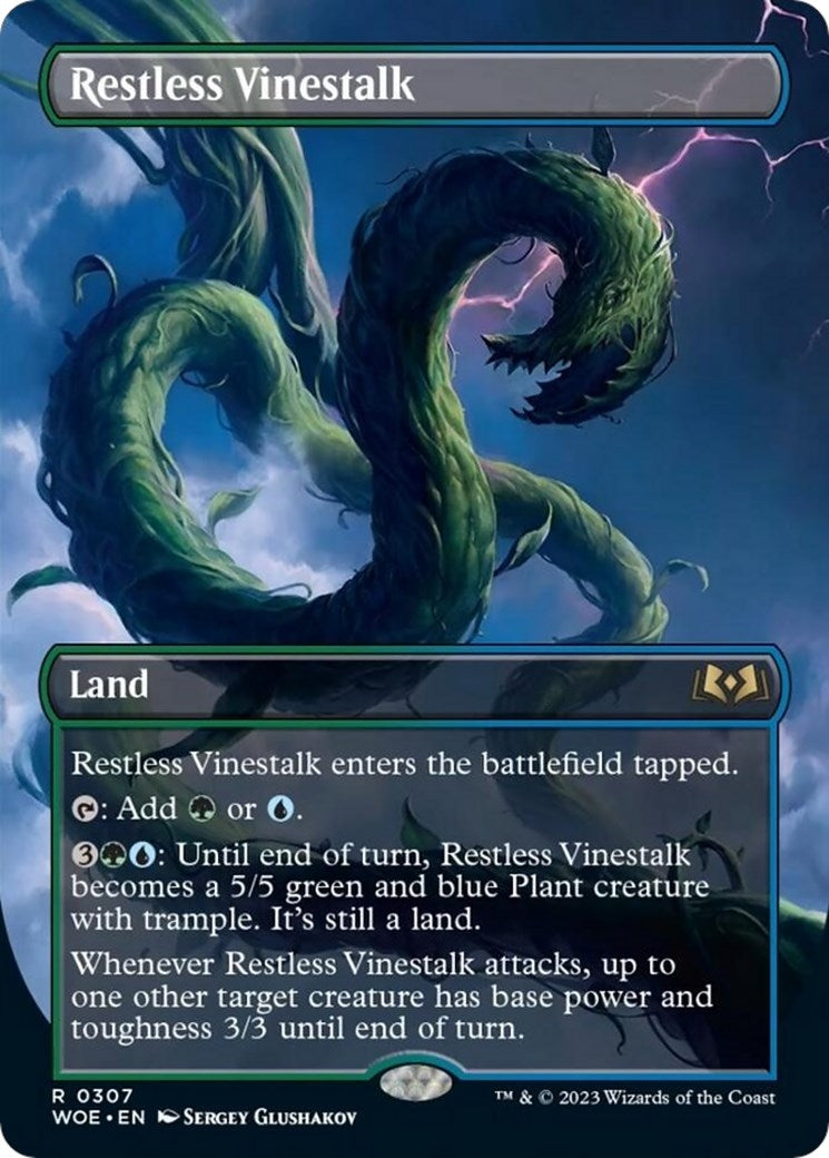 Restless Vinestalk (Borderless) (307) [WOE] - MTG Single