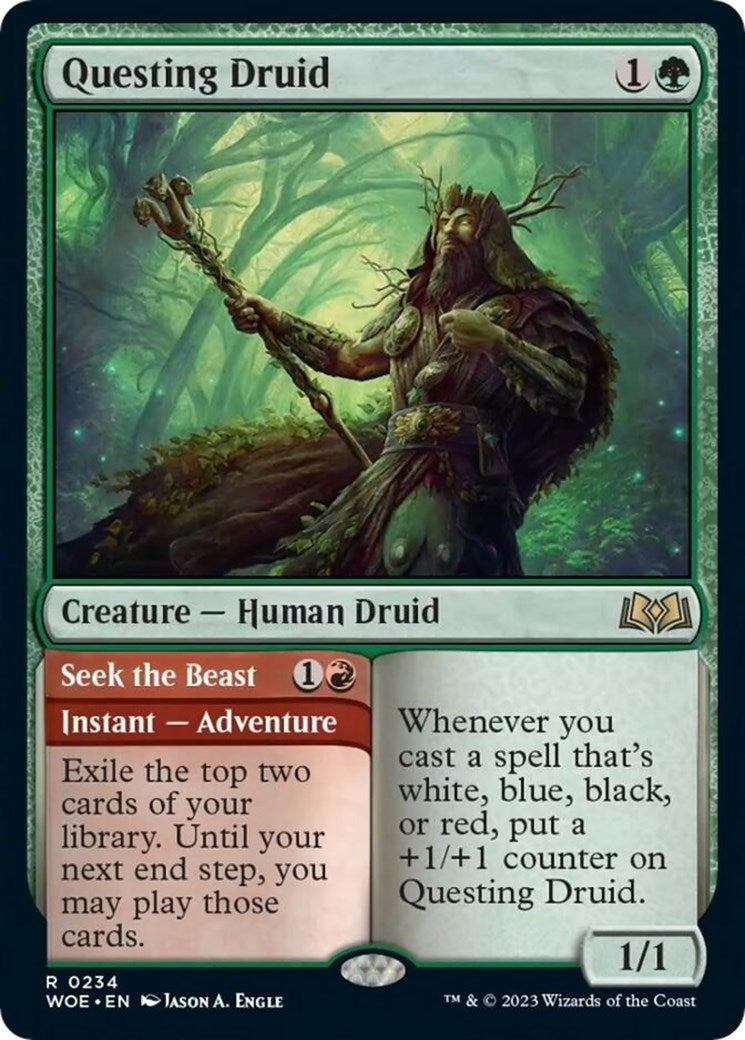 Questing Druid (234) [WOE] - MTG Single