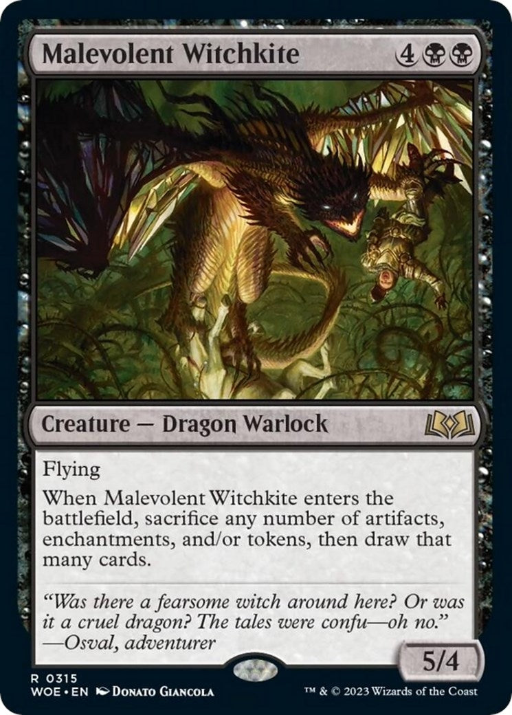 Malevolent Witchkite (315) [WOE] - MTG Single