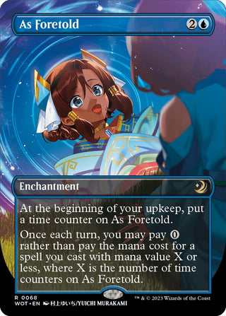 As Foretold (Anime Borderless) (68) [WOT] - MTG Single