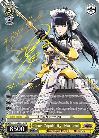 True Capability Narberal (SP) (99002) [OVL/S99] - Weiss Schwarz Single