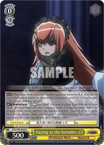 Gazing at the Intruder CZ (99008) [OVL/S99] - Weiss Schwarz Single
