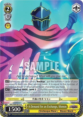 A Demand for an Exchange Momon (99013) [OVL/S99] - Weiss Schwarz Single