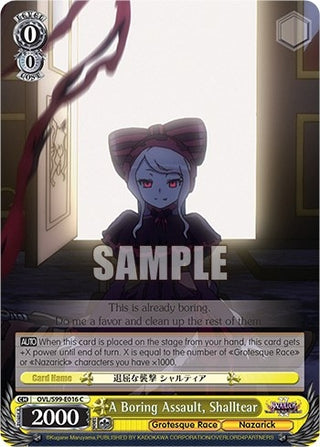 A Boring Assault Shalltear (99016) [OVL/S99] - Weiss Schwarz Single