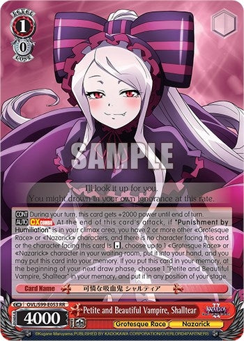 Petite and Beautiful Vampire Shalltear (99053) [OVL/S99] - Weiss Schwarz Single