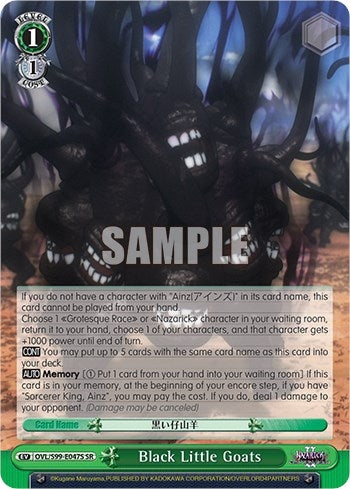 Black Little Goats (SR) (99047) [OVL/S99] - Weiss Schwarz Single