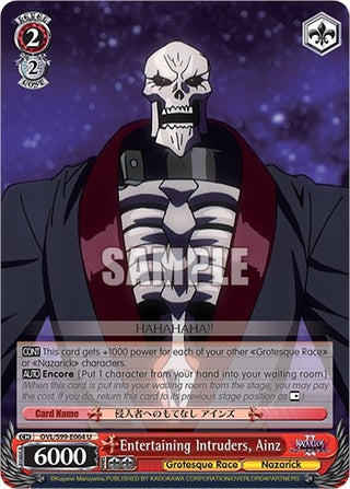 Entertaining Intruders Ainz (99064) [OVL/S99] - Weiss Schwarz Single