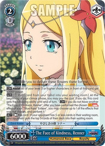 The Face of Kindness Renner (99079) [OVL/S99] - Weiss Schwarz Single
