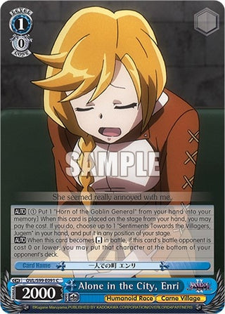 Alone in the City Enri (99091) [OVL/S99] - Weiss Schwarz Single