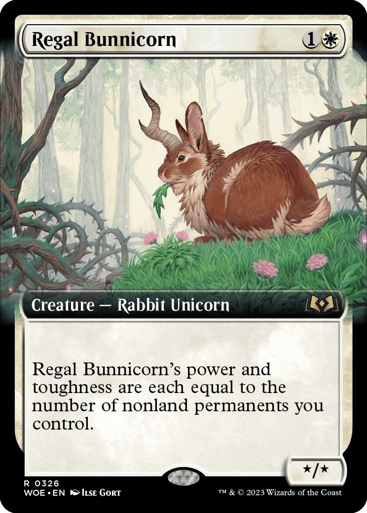 Regal Bunnicorn (Extended Art) (326) [WOE] - MTG Single