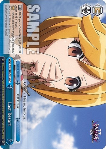 Last Resort (99099) [OVL/S99] - Weiss Schwarz Single
