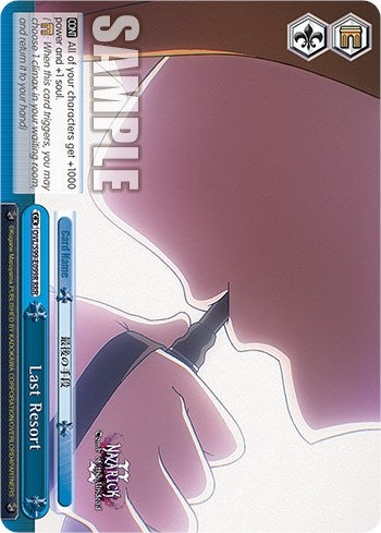 Last Resort (RRR) (99099) [OVL/S99] - Weiss Schwarz Single