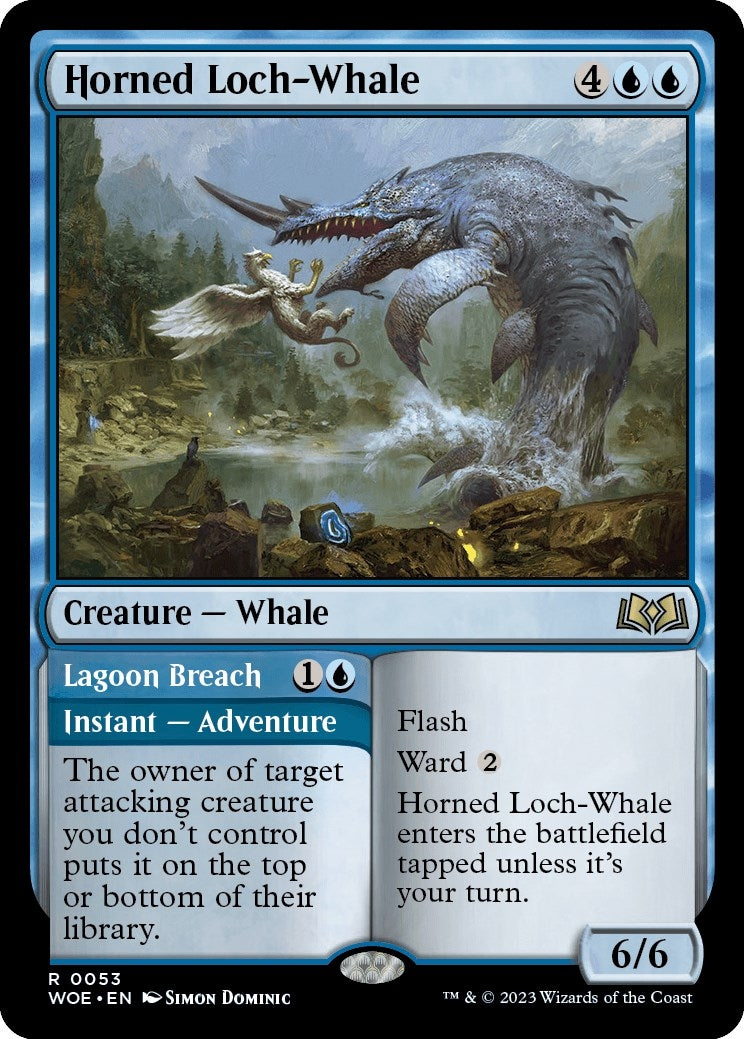 Horned Loch-Whale (53) [WOE] - MTG Single