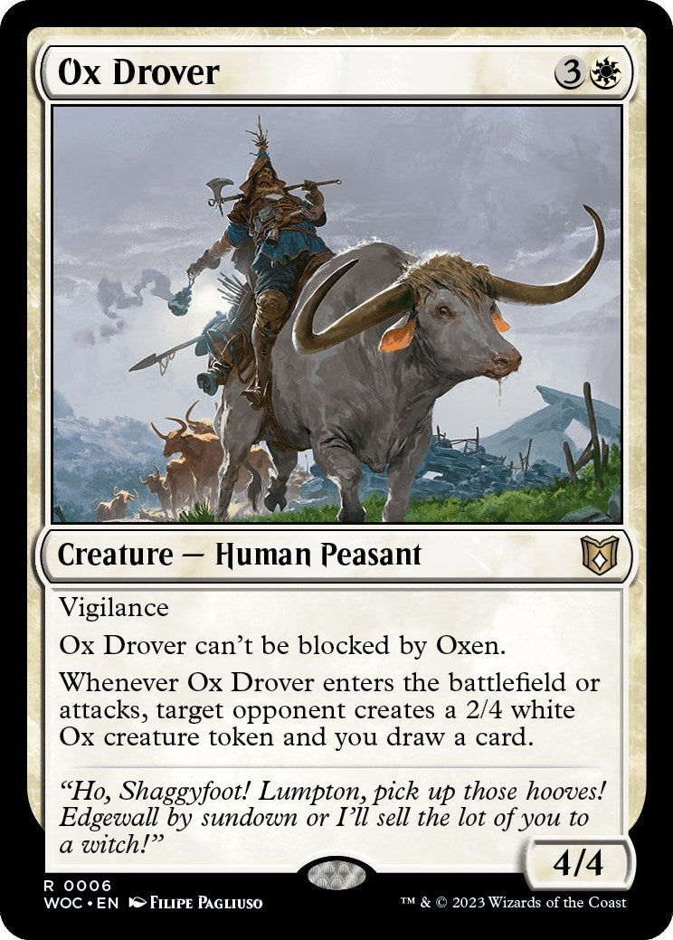 Ox Drover (6) [WOC] - MTG Single