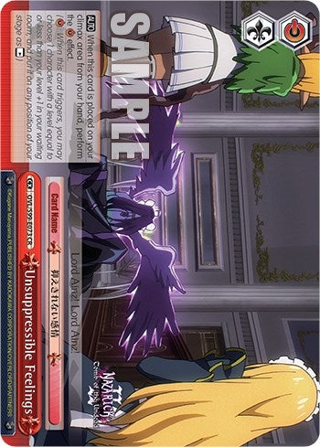 Unsuppressible Feelings (99073) [OVL/S99] - Weiss Schwarz Single