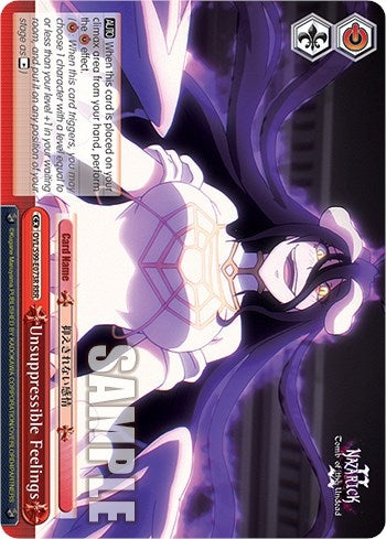 Unsuppressible Feelings (RRR) (99073) [OVL/S99] - Weiss Schwarz Single