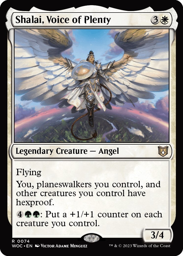 Shalai Voice of Plenty (74) [WOC] - MTG Single