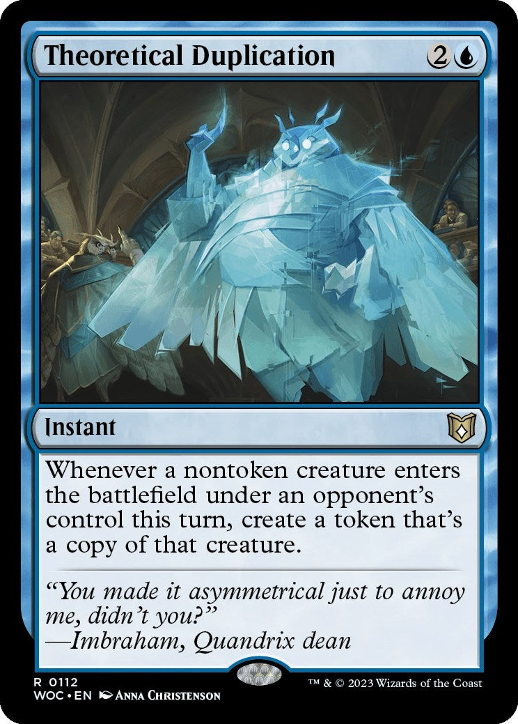 Theoretical Duplication (112) [WOC] - MTG Single