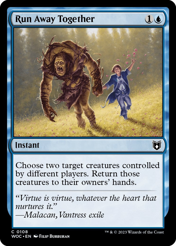 Run Away Together (108) [WOC] - MTG Single