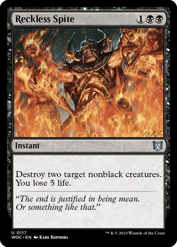 Reckless Spite (117) [WOC] - MTG Single