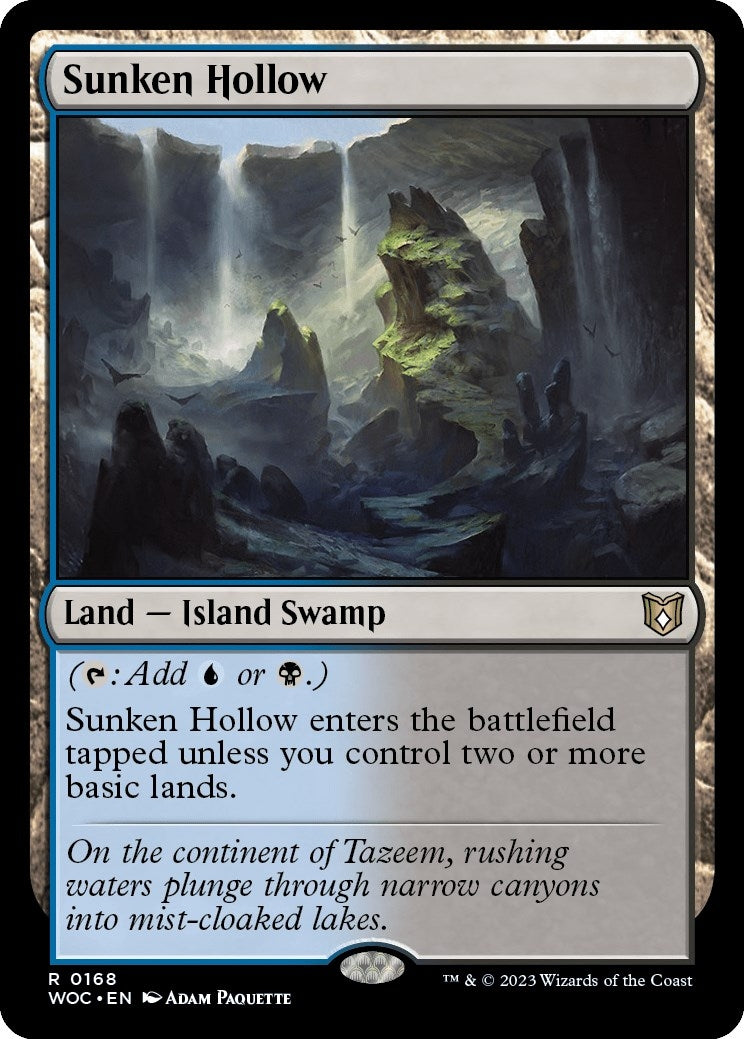Sunken Hollow (168) [WOC] - MTG Single