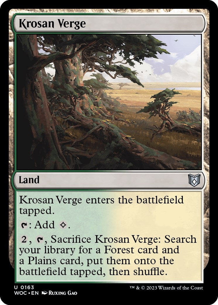Krosan Verge (163) [WOC] - MTG Single