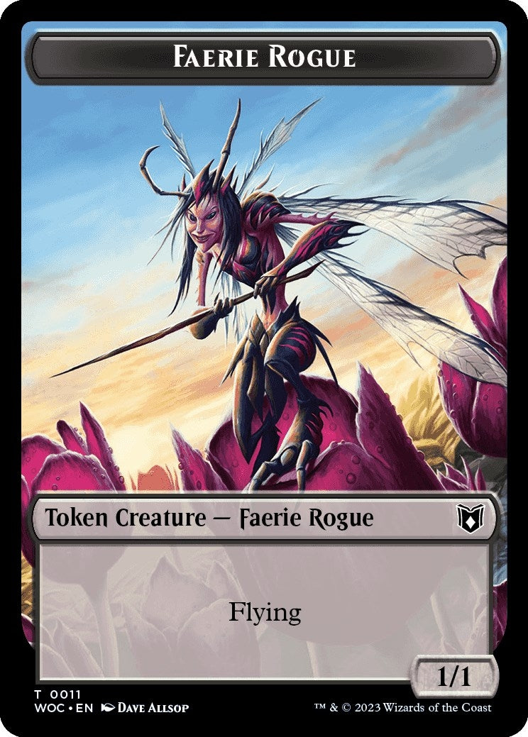 Faerie Rogue (0011) // Pirate Double-Sided Token (0) [WOC] - MTG Single