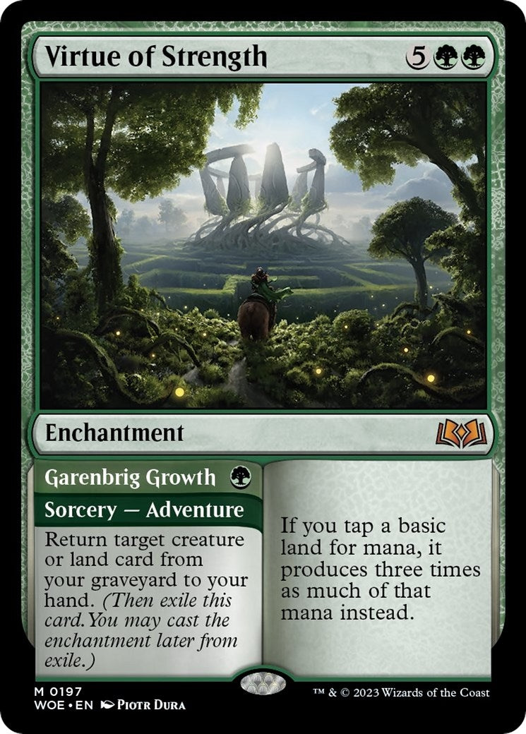 Virtue of Strength (197) [WOE] - MTG Single