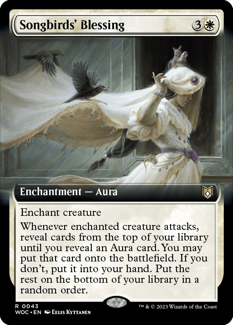 Songbirds’ Blessing (Extended Art) (43) [WOC] - MTG Single