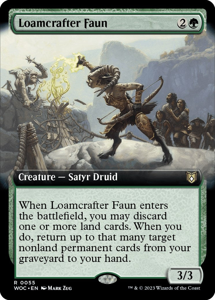 Loamcrafter Faun (Extended Art) (55) [WOC] - MTG Single