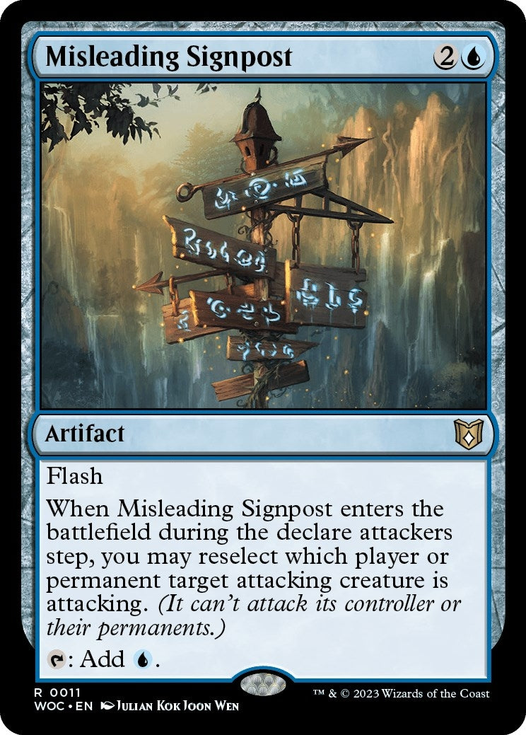 Misleading Signpost (11) [WOC] - MTG Single