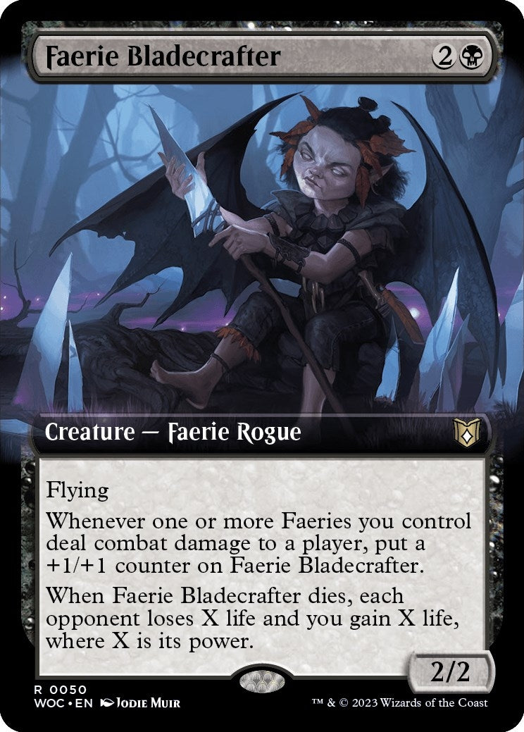 Faerie Bladecrafter (Extended Art) (50) [WOC] - MTG Single