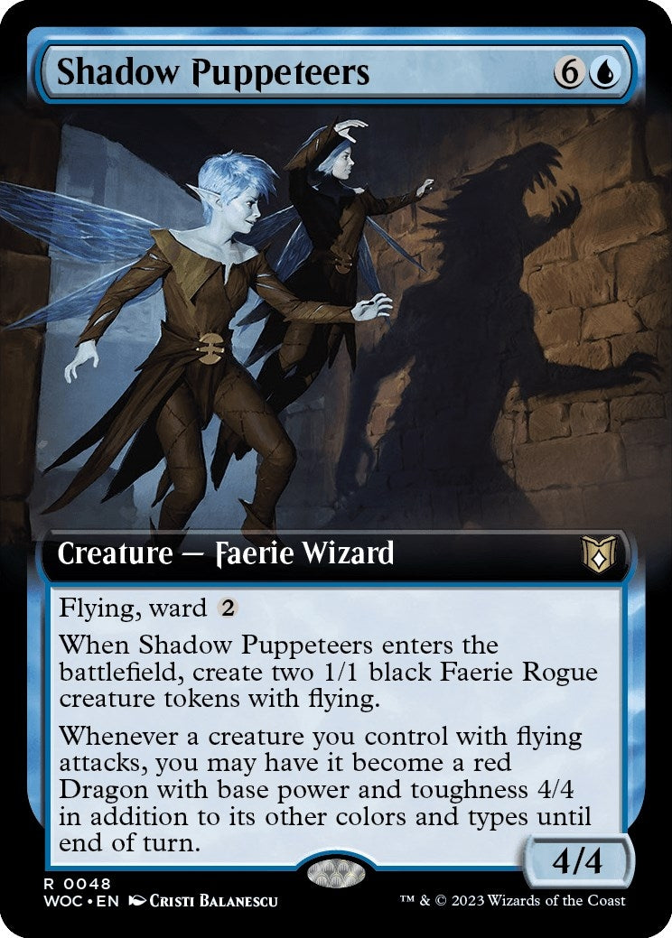 Shadow Puppeteers (Extended Art) (48) [WOC] - MTG Single