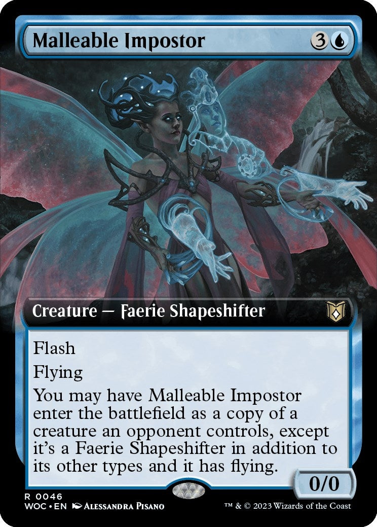 Malleable Impostor (Extended Art) (46) [WOC] - MTG Single