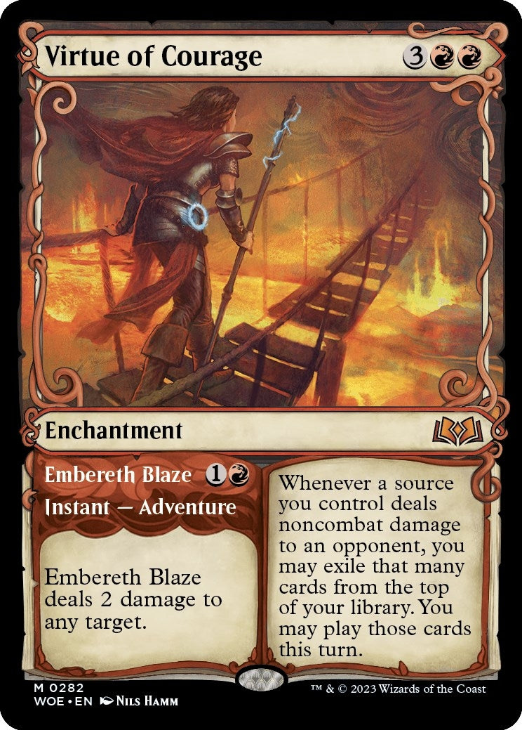 Virtue of Courage (Showcase) (282) [WOE] - MTG Single