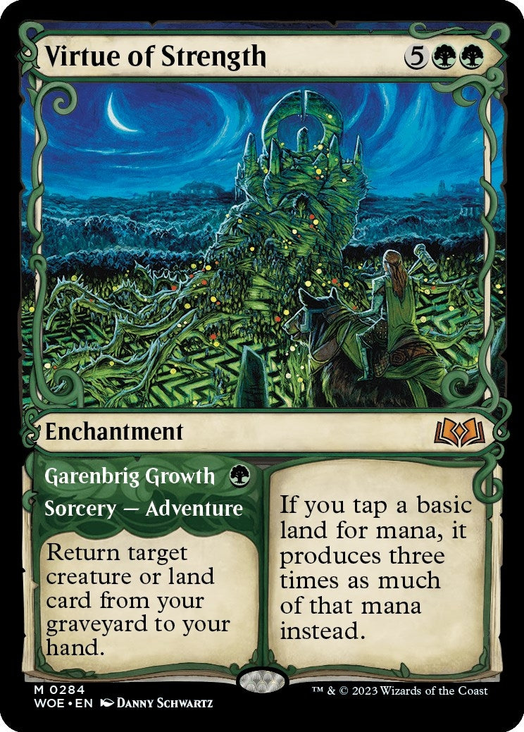 Virtue of Strength (Showcase) (284) [WOE] - MTG Single