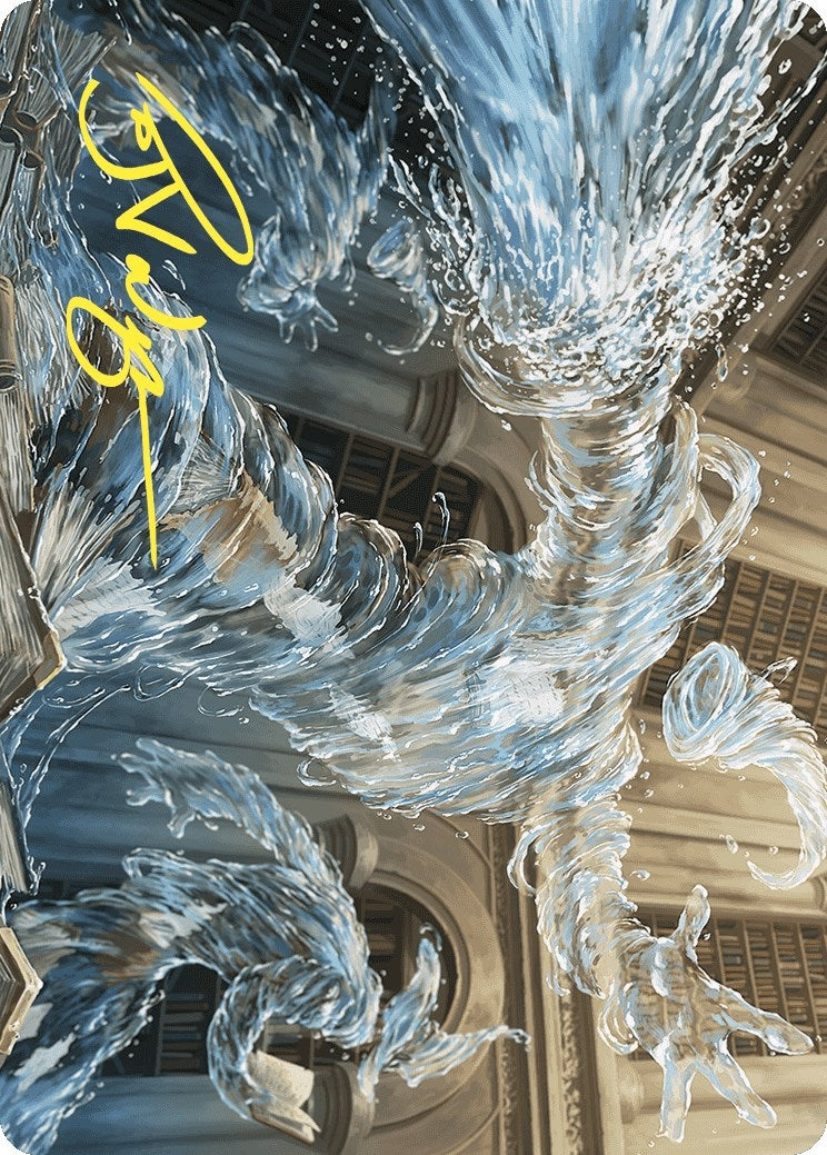 Splashy Spellcaster Art Card (Gold-Stamped Signature) (9) [ASWOE] - MTG Single