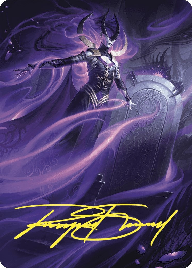 Ashiok Wicked Manipulator Art Card (10/81) (Gold-Stamped Signature) (10) [ASWOE] - MTG Single